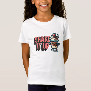 Schud het op chocolade milkshake woordspeling t-shirt