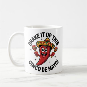 Schud het op deze Cinco de Mayo! rode chilipeper Koffiemok