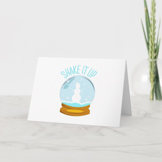 Schud het op feestdagen kaart (Voorkant)