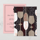 Schud het op met uitnodiging van Cocktails Party (Voorkant / Achterkant)