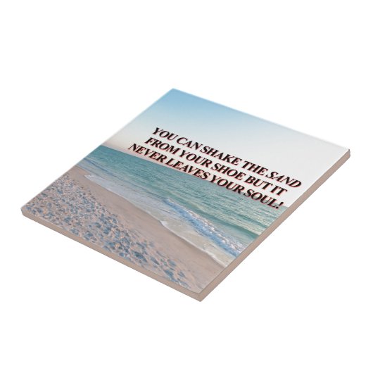 SCHUD HET ZAND! TEGELTJE (Zijkant)