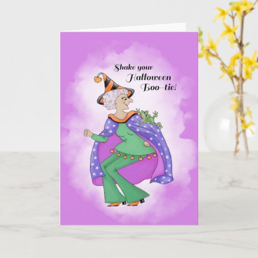 Schud je Boo-tie Kaart (Gele Bloem)