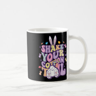 Schud je katoenen staart Grappig Pasen Bunny Girls Koffiemok