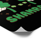 Schud je klaverblaadjes Funny St. Patricks Paddys  Poster (Hoek)