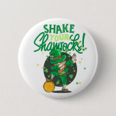 Schud je shamrock ronde button 5,7 cm (Voorkant)