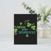 Schud je Shamrocks Briefkaart (Staand voorkant)