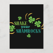 Schud je Shamrocks Briefkaart (Voorkant)