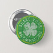 Schud je Shamrocks Button (Voorkant /achterkant)