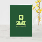 Schud Je Shamrocks Fun Kaart (Gele Bloem)