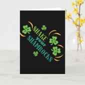 Schud je Shamrocks Kaart (Gele Bloem)