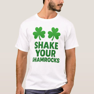 Schud je Shamrocks Leuke St. Patrick's Dag T-shirt