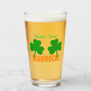 Schud je Shamrocks Party Glass Glas