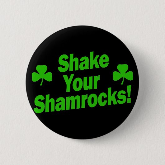 Schud je Shamrocks! Ronde Button 5,7 Cm (Voorkant)