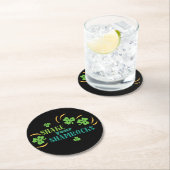 Schud je Shamrocks Ronde Kartonnen Onderzetter (Insitu)