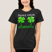 Schud je Shamrocks Tri-Blend Shirt (Voorkant)