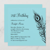 Schud je staartveren 21ste verjaardag uit kaart (Voorkant / Achterkant)