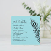 Schud je staartveren 21ste verjaardag uit kaart (Staand voorkant)