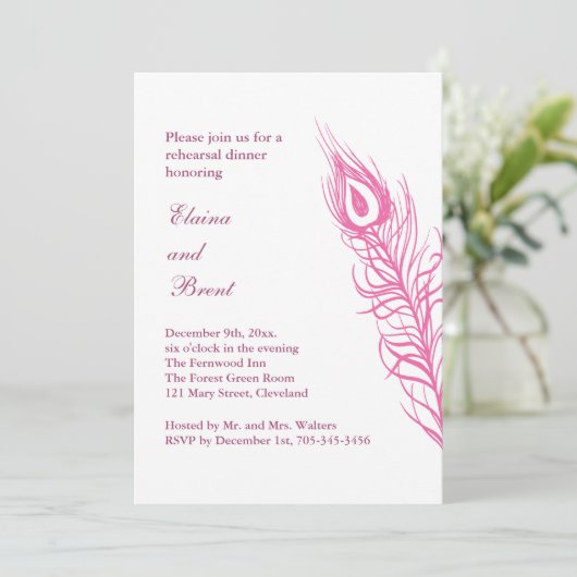 Schud je staartveren repetitie Dinner 2 Kaart (Staand voorkant)