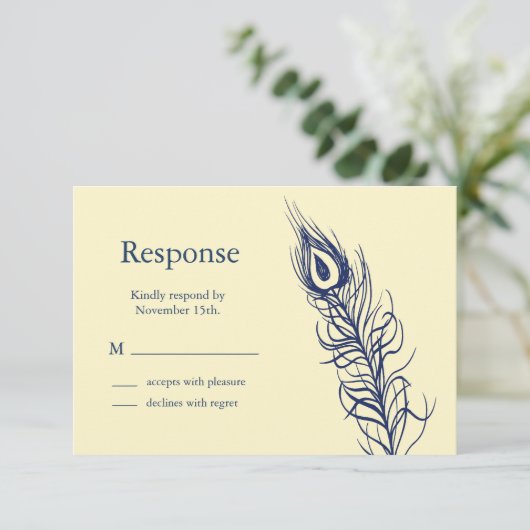 Schud je staartveren RSVP (Staand voorkant)