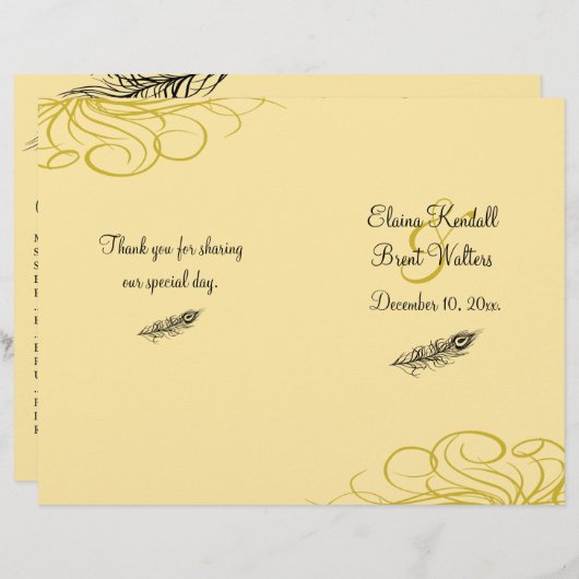 Schud je staartweddenprogramma (geel) (Voorkant / Achterkant)