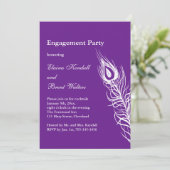 Schud je Tail Feathers Engagement Party uitnodigen Kaart (Staand voorkant)