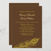 Schud je Tail Feathers Weddenschap bruin Kaart (Voorkant / Achterkant)