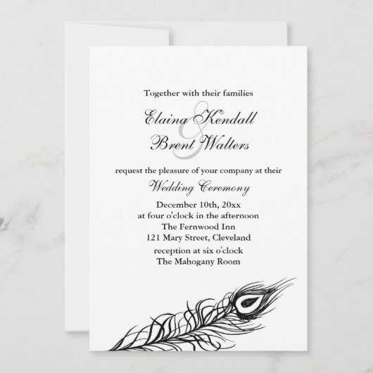 Schud je Tail Feathers Weddenschap wit Kaart (Voorkant)