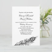 Schud je Tail Feathers Weddenschap wit Kaart (Staand voorkant)