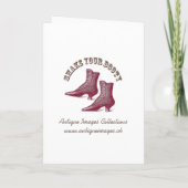 Schud je (Victoriaans) buit - dansuitnodiging (Achterkant)