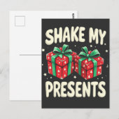 Schud mijn Cadeaus Grappig Kerstcadeau Briefkaart (Voorkant / Achterkant)
