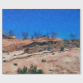 Schud op de grond tijdens een aardbeving cadeaupapier (Vlak)