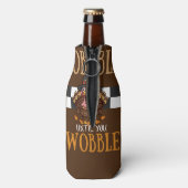 Schud tot je wiebelt, grappige Thanksgiving Flesjeskoeler (Fles Achterkant)