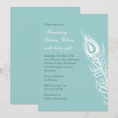 Schud uw Baby shower van de Veer van de Taart (tur Kaart (Voorkant / Achterkant)