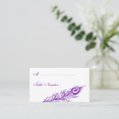 Schud uw staartroefkaart (violet) plaatskaartje (Staand voorkant)