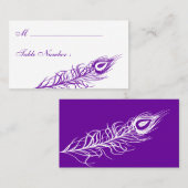 Schud uw staartroefkaart (violet) plaatskaartje (Voorkant / Achterkant)