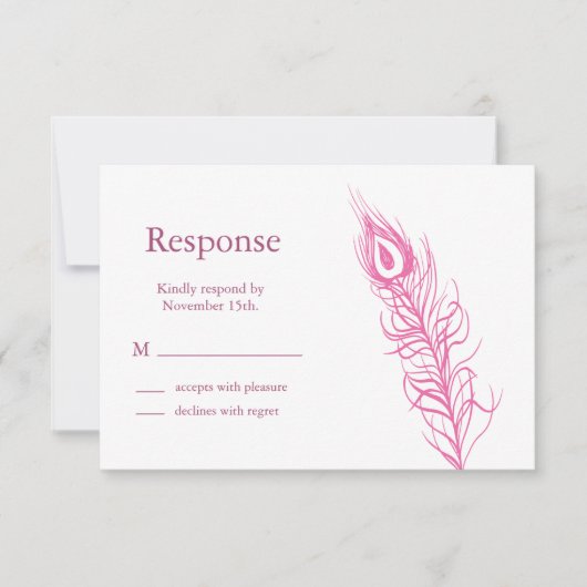 Schud uw staartveren RSVP 2 (fuchsie) (Voorkant)