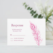 Schud uw staartveren RSVP 2 (fuchsie) (Staand voorkant)