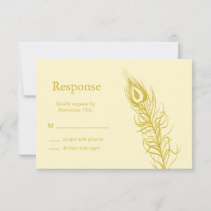 Schud uw staartveren RSVP (bruin)