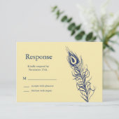 Schud uw staartveren RSVP (geel) (Staand voorkant)