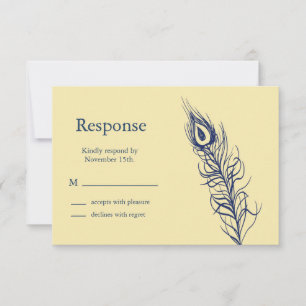 Schud uw staartveren RSVP (geel)