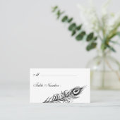 Schud uw Tail Feathers Place Card (wit) Plaatskaartje (Staand voorkant)