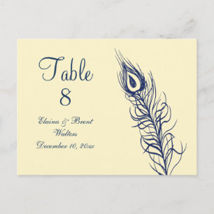 Schud uw Tail Feathers Table Number Briefkaart