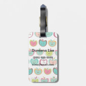 Schudappelpatroon Bagagelabel (Achterkant verticaal)