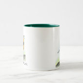 Schudarm Lark 2-zijdige mok met groen binnenland (Center)