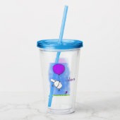 Schudballon cartoon humor illustratie acryl drinkbeker (Achterkant)