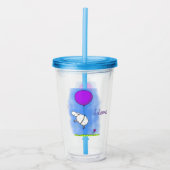 Schudballon cartoon humor illustratie acryl drinkbeker (Voorkant)