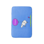 Schudballon cartoon humor illustratie badmat (Voorkant Verticaal)