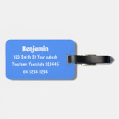 Schudballon cartoon humor illustratie bagagelabel (Achterkant horizontaal)