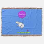 Schudballon cartoon humor illustratie deken (Voorkant)