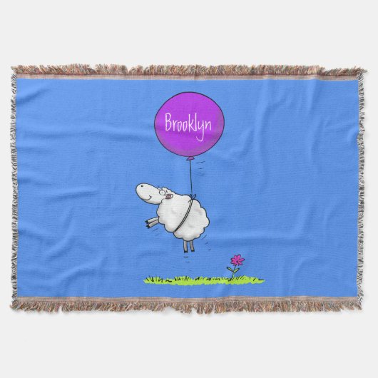 Schudballon cartoon humor illustratie deken (Voorkant)